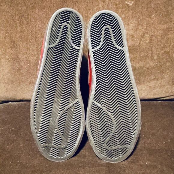 NEW NIKE BLAZER AC HIGH PREMIUM LEATHER STRAP Rust Red MENS 9.5 428926-600 - Picture 8 of 11